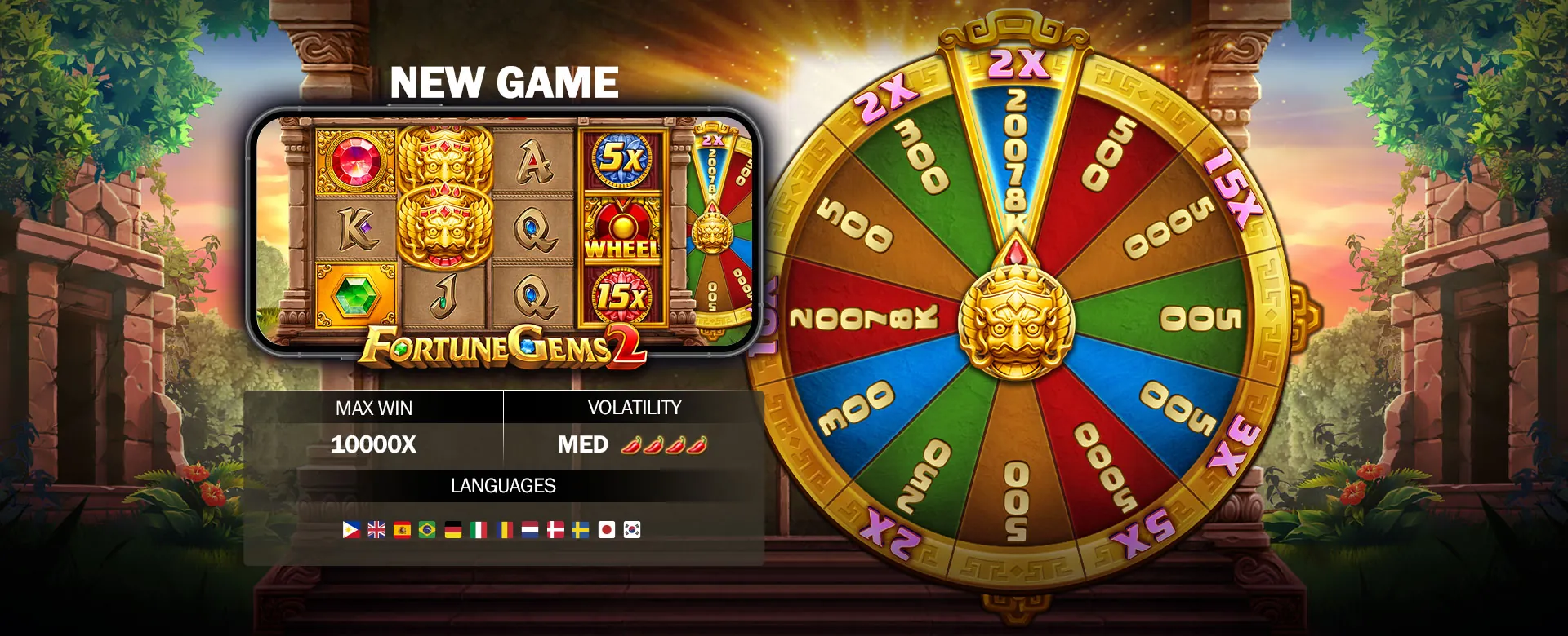 jili888 Slot Games Hero Banner with spinning reels and gold coins